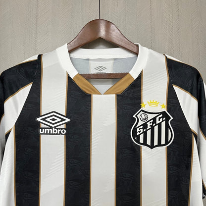 Camisa do Santos 24/25 Preta e Branca (Neymar JR 10 Incluso) - DA Sports Oficial