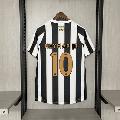 Camisa do Santos 24/25 Preta e Branca (Neymar JR 10 Incluso) - DA Sports Oficial