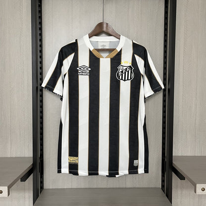 Camisa do Santos 24/25 Preta e Branca (Neymar JR 10 Incluso) - DA Sports Oficial