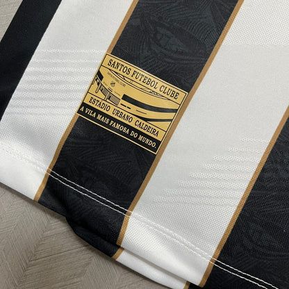 Camisa do Santos 24/25 Preta e Branca (Neymar JR 10 Incluso) - DA Sports Oficial