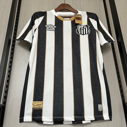 Camisa do Santos 24/25 Preta e Branca (Neymar JR 10 Incluso) - DA Sports Oficial