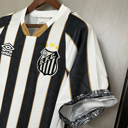 Camisa do Santos 24/25 Preta e Branca (Neymar JR 10 Incluso) - DA Sports Oficial