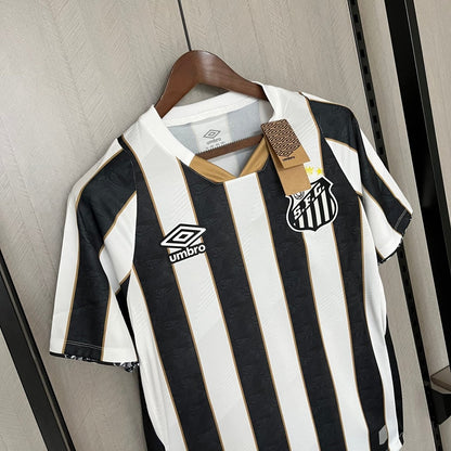 Camisa do Santos 24/25 Preta e Branca (Neymar JR 10 Incluso) - DA Sports Oficial