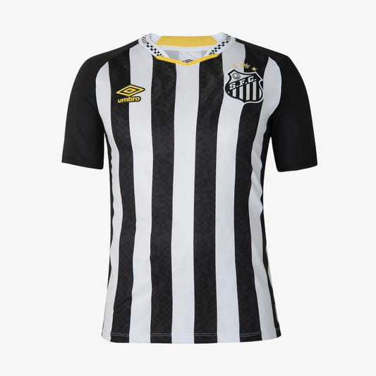 Camisa do Santos I 2025 preta e branca - DA Sports Oficial