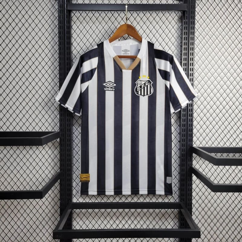 Camisa do Santos I 24/25 preta e branca - DA Sports Oficial