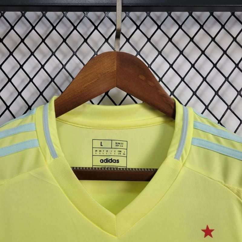 Camisa Espanha Away 24/25 s/n° Torcedor Adidas Masculino - Amarelo - DA Sports Oficial