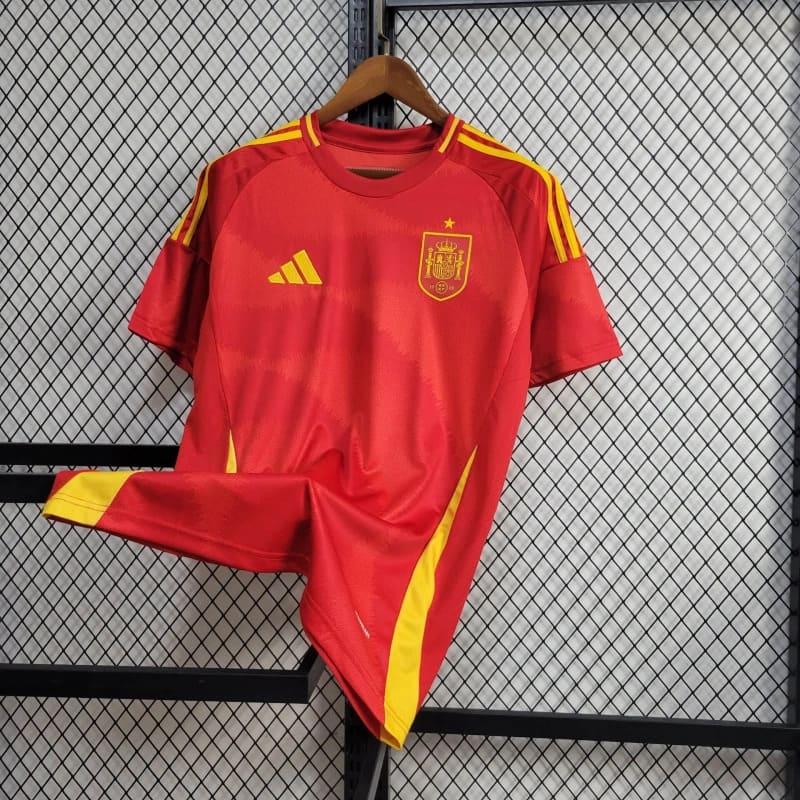 Camisa Espanha Home 24/25 s/n° Torcedor Adidas Masculino - Vermelho - DA Sports Oficial