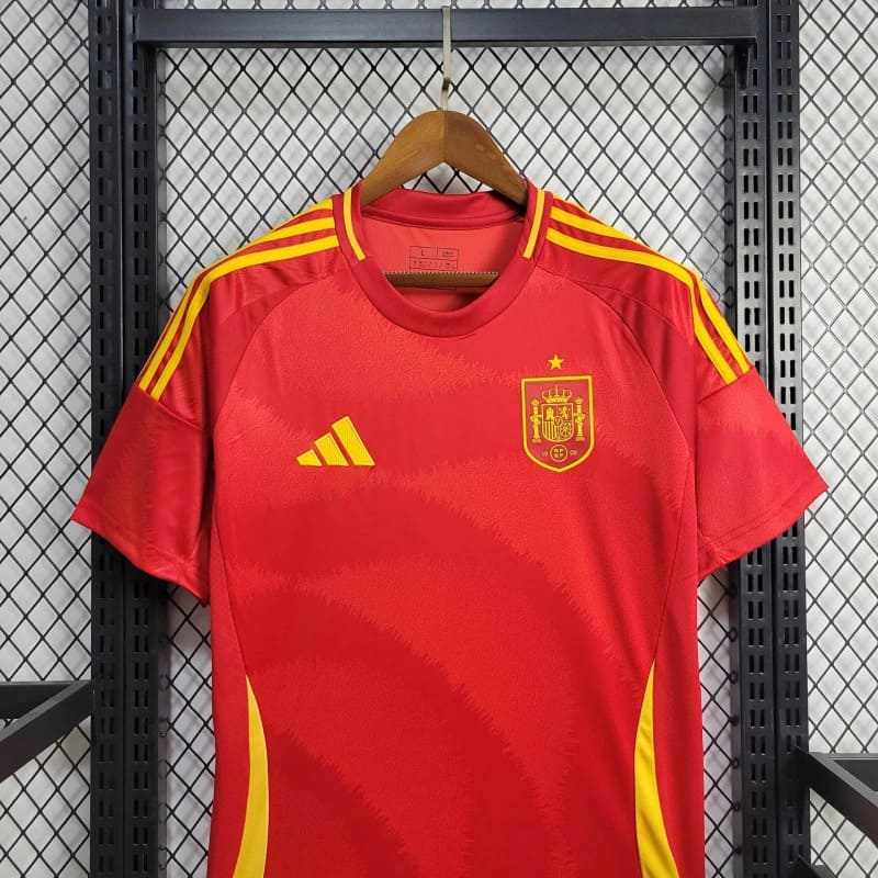 Camisa Espanha Home 24/25 s/n° Torcedor Adidas Masculino - Vermelho - DA Sports Oficial