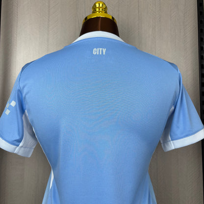 Camisa Feminina do Manchester City Home 2026/27 Torcedor