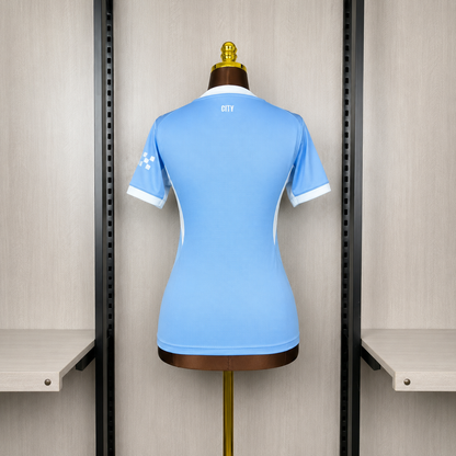 Camisa Feminina do Manchester City Home 2026/27 Torcedor