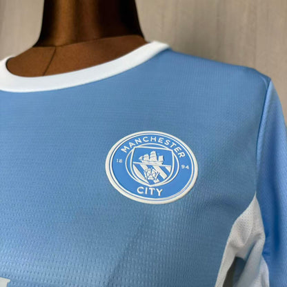 Camisa Feminina do Manchester City Home 2026/27 Torcedor