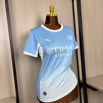 Camisa Feminina do Manchester City Home 2026/27 Torcedor