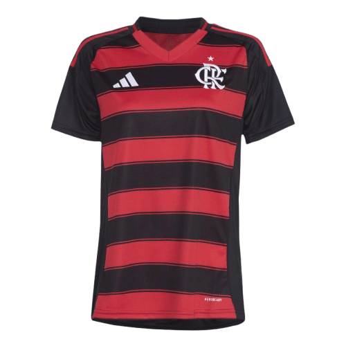 Camisa Flamengo I 2025 - Vermelha+Preta - (Feminina) - DA Sports Oficial