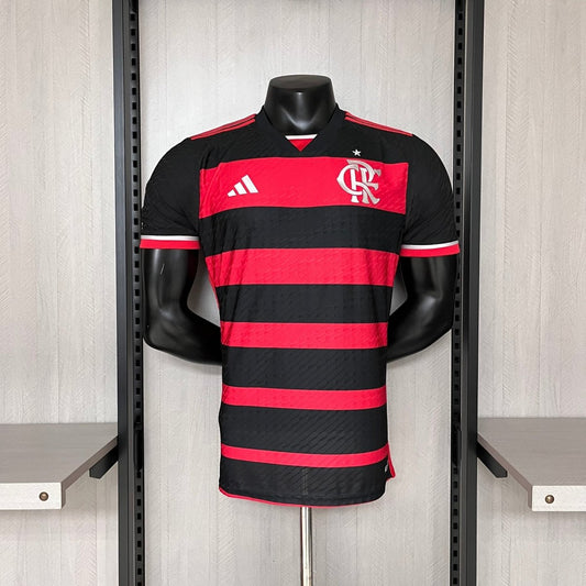 Camisa Flamengo I 24/25 s/n° Jogador Adidas Masculina - Vermelho+Preto - DA Sports Oficial