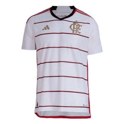 Camisa Flamengo II 23/24 s/n° Torcedor Adidas Masculina - Branca com detalhes em Dourado - DA Sports Oficial