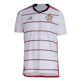 Camisa Flamengo II 23/24 s/n° Torcedor Adidas Masculina - Branca com detalhes em Dourado - DA Sports Oficial