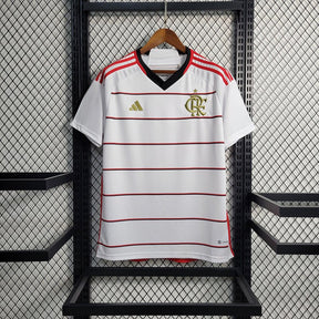 Camisa Flamengo II 23/24 s/n° Torcedor Adidas Masculina - Branca com detalhes em Dourado - DA Sports Oficial