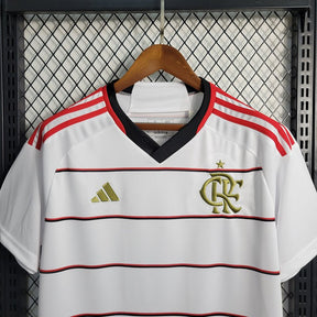 Camisa Flamengo II 23/24 s/n° Torcedor Adidas Masculina - Branca com detalhes em Dourado - DA Sports Oficial