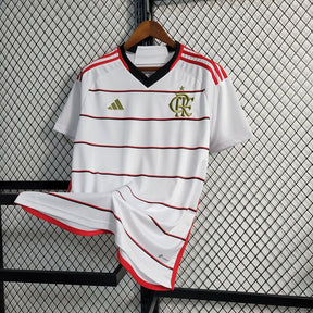 Camisa Flamengo II 23/24 s/n° Torcedor Adidas Masculina - Branca com detalhes em Dourado - DA Sports Oficial