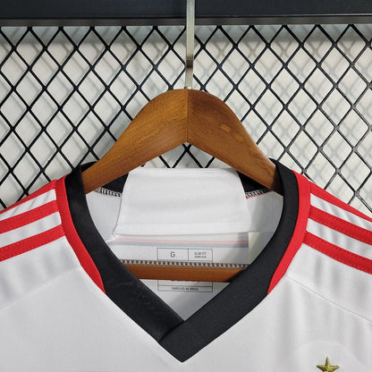 Camisa Flamengo II 23/24 s/n° Torcedor Adidas Masculina - Branca com detalhes em Dourado - DA Sports Oficial