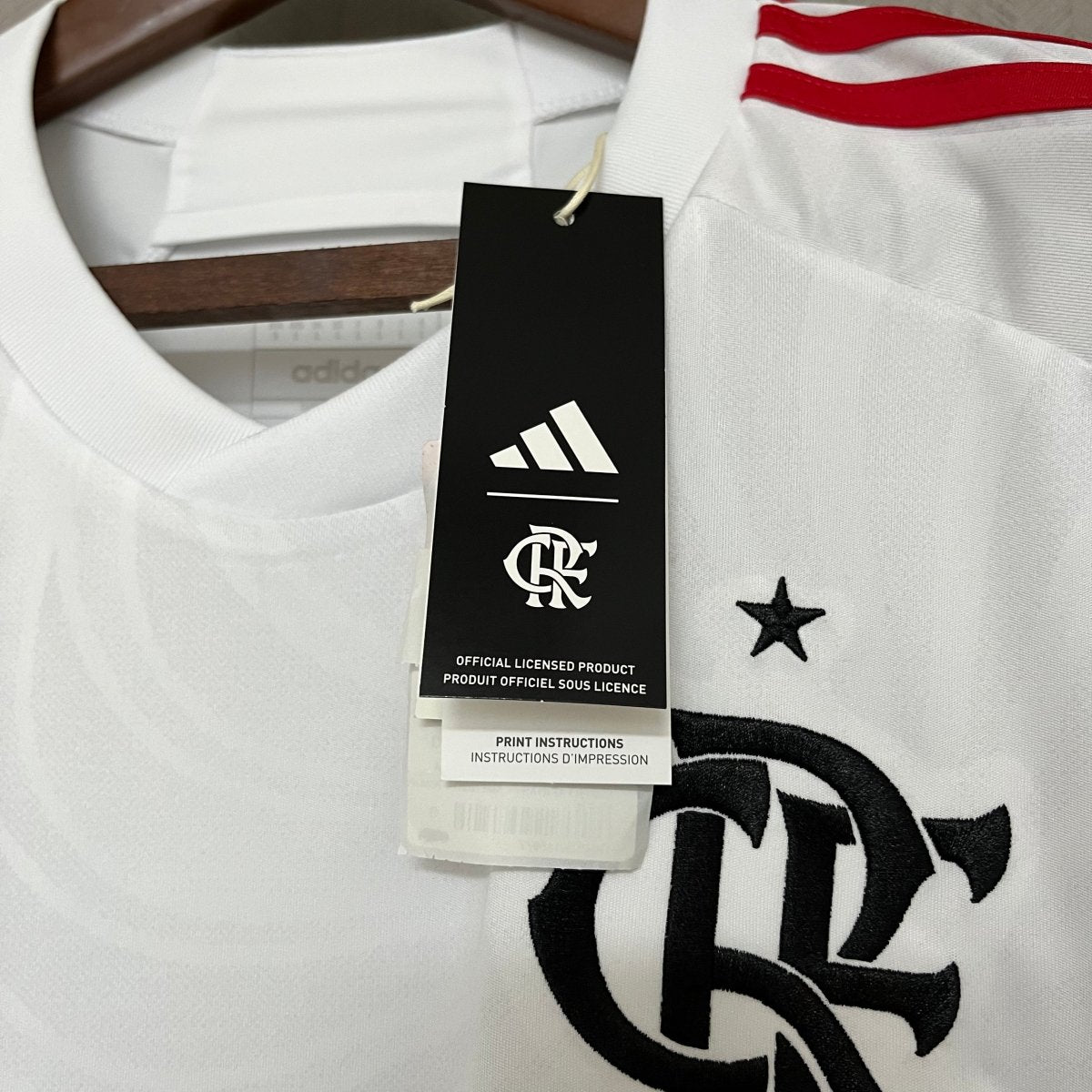 Camisa Flamengo II 24/25 s/n° Torcedor Adidas Masculina - Branco - DA Sports Oficial