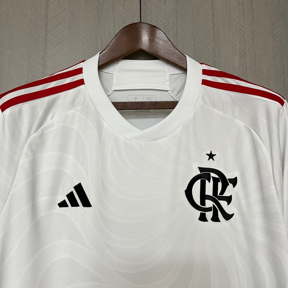 Camisa Flamengo II 24/25 s/n° Torcedor Adidas Masculina - Branco - DA Sports Oficial