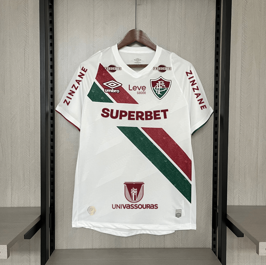 Camisa Fluminense 24/25 II Branco Umbro (Com todos patrocinadores) - DA Sports Oficial