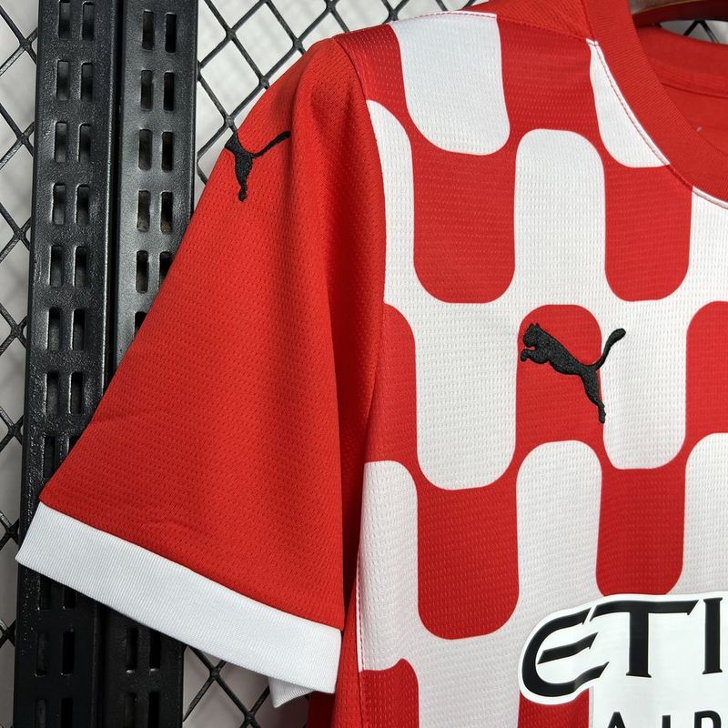 Camisa Girona I 24/25 Puma - Vermlha e Branco - DA Sports Oficial