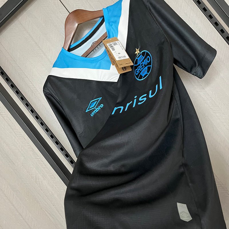 Camisa Grêmio III 24/25 Torcedor Umbro Masculina - Preto+Branco - DA Sports Oficial