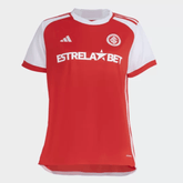 Camisa Internacional I 24/25 Adidas - Vermelho + Branco - (Feminina) - DA Sports Oficial