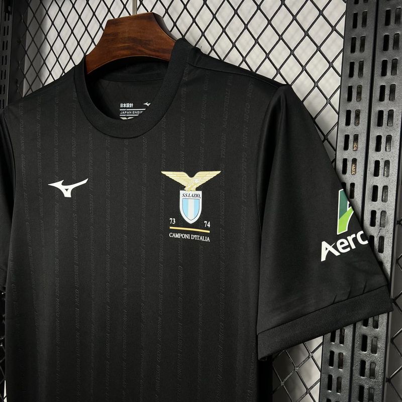 Camisa Lazio Away 24/25 Mizuno - Preta - DA Sports Oficial