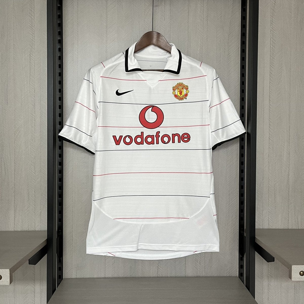 Camisa Manchester United 2004/06 - Retrô Masculino - Branca - DA Sports Oficial