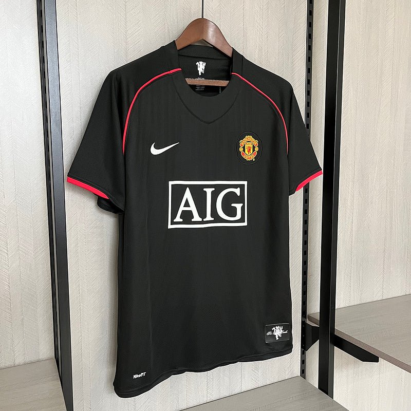 Camisa Manchester United 2007/08 - Retrô Masculino - Preta - DA Sports Oficial