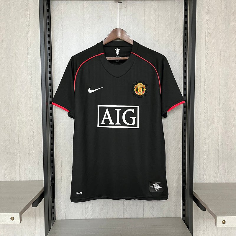 Camisa Manchester United 2007/08 - Retrô Masculino - Preta - DA Sports Oficial