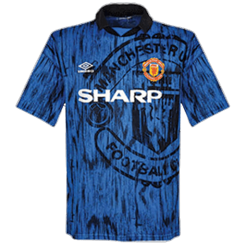Camisa Manchester United Retro 1992/93 II Azul Umbro - DA Sports Oficial