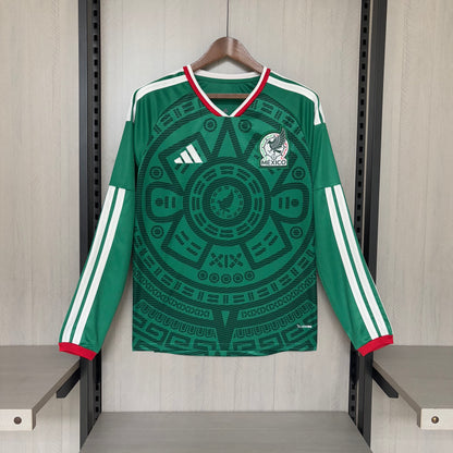 Camisa Manga Longa da Seleção Mexicana Home 2026 Torcedor