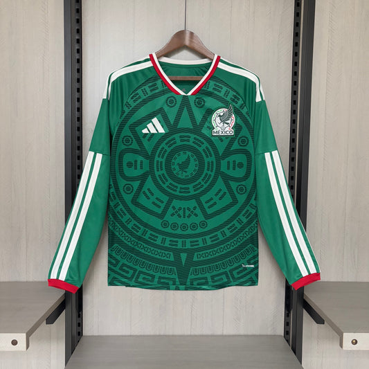 Camisa Manga Longa da Seleção Mexicana Home 2026 Torcedor