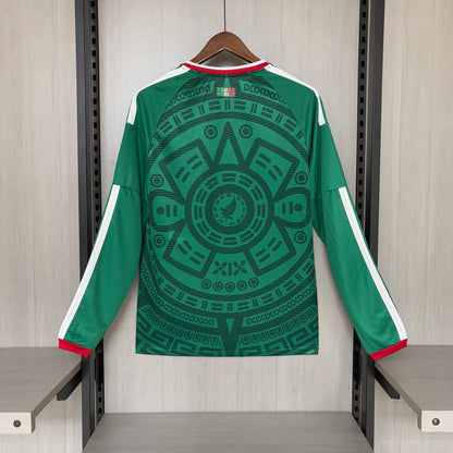 Camisa Manga Longa da Seleção Mexicana Home 2026 Torcedor