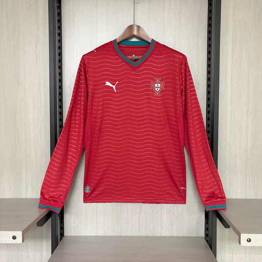 Camisa Manga Longa da Seleção Portuguesa Home 2026 Torcedor