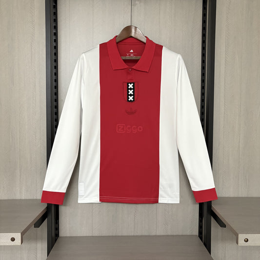 Camisa Manga Longa do Ajax Home 2025/26 Torcedor
