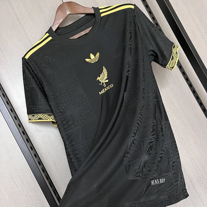 Camisa México 2025 Ouro Adidas Masculina - Preto+Dourado - DA Sports Oficial