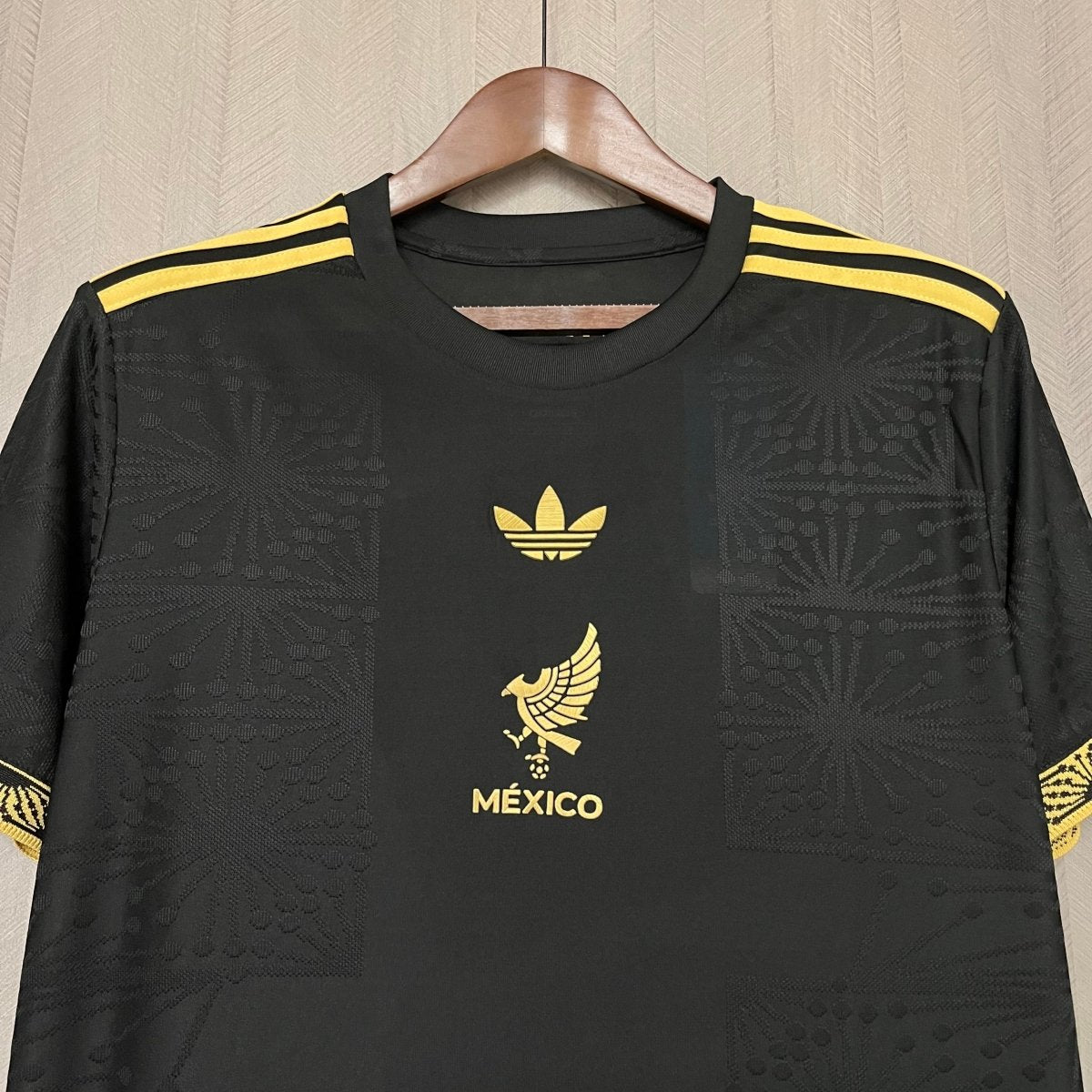 Camisa México 2025 Ouro Adidas Masculina - Preto+Dourado - DA Sports Oficial