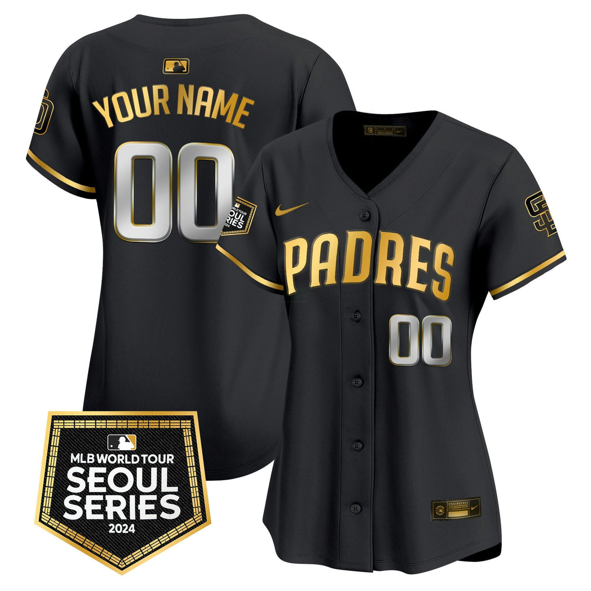 Camisa MLB San Diego Padres 2024 World Tour Seoul Series Patch Vapor Premier Limited Jersey