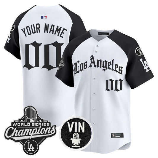 Camisa MLB 2025 World Series Champions Vapor Premier Limited Jersey – LA Gothic Edition