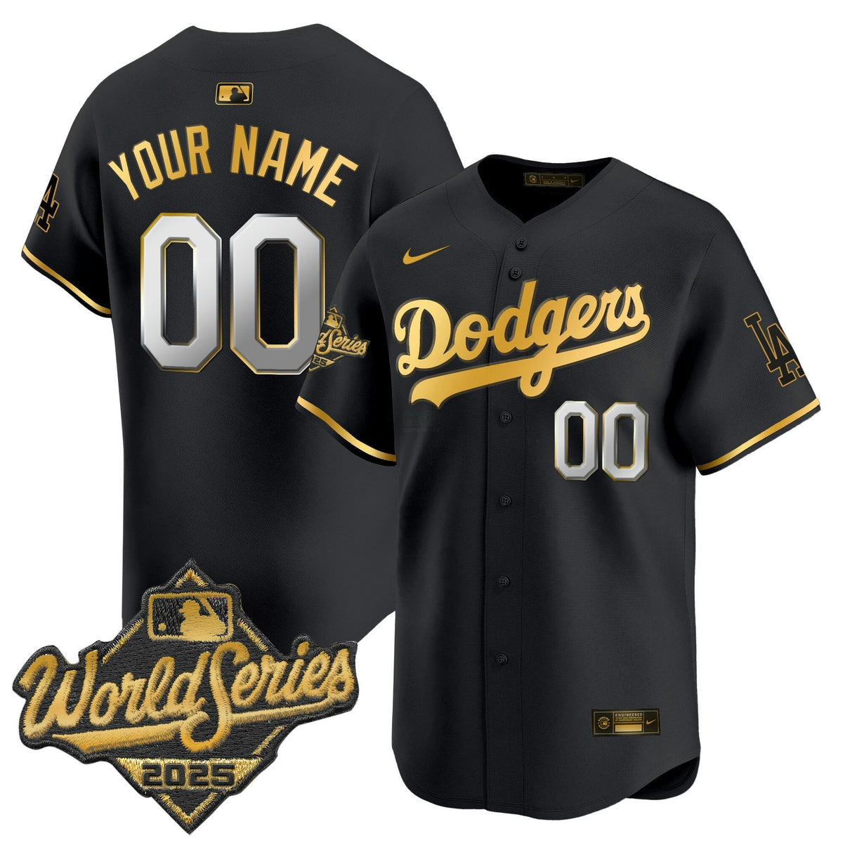 Camisa MLB 2025 World Series Dourada Trim Vapor Premier Limited Jersey