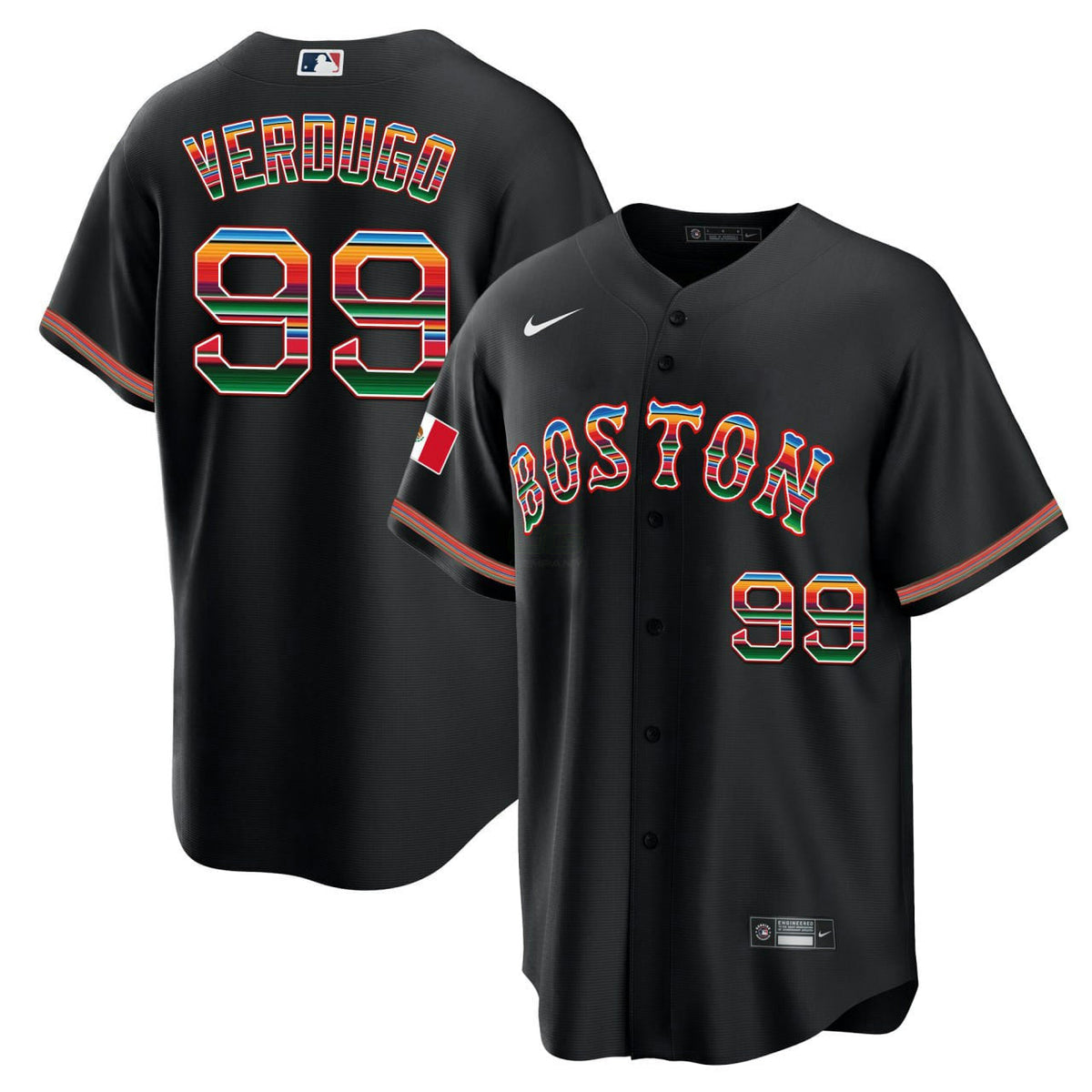 Camisa MLB Alex Verdugo Boston Mexico Hispanic Jersey - Cool