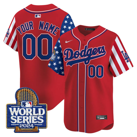 Camisa MLB Los Angeles Dodgers American Style 2024 World Series Vapor Premier Limited Jersey