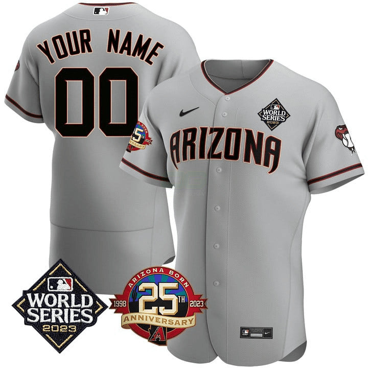 Camisa MLB Arizona 2023 World Series & 25th Anniversary Year Patch Jersey