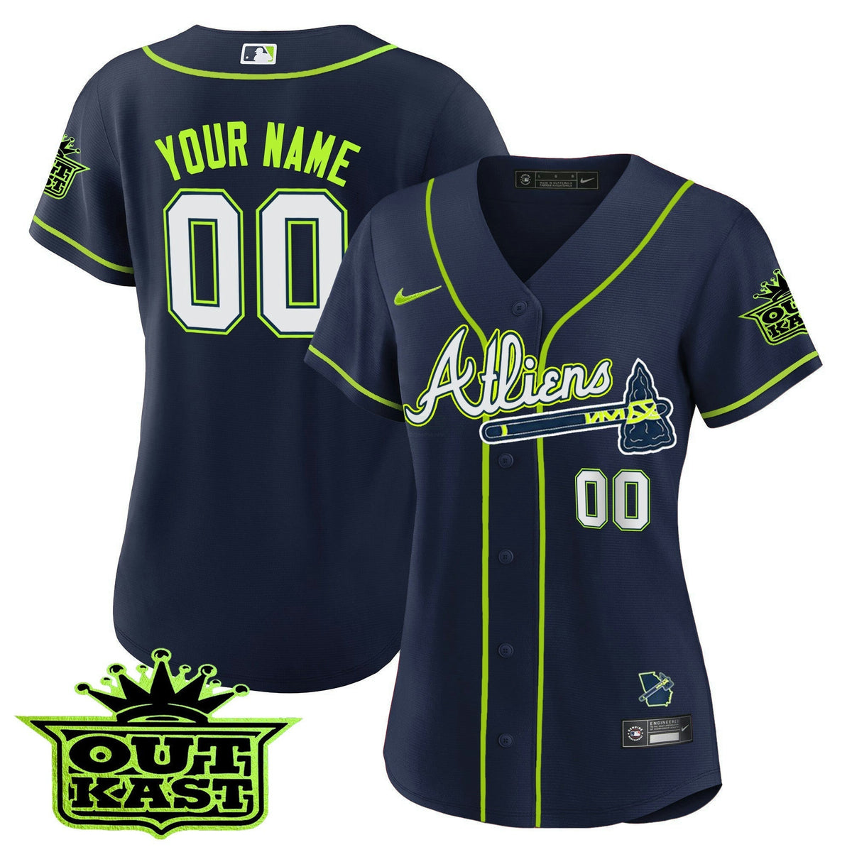 Camisa MLB Atlanta Atliens Cool Base Jersey V2