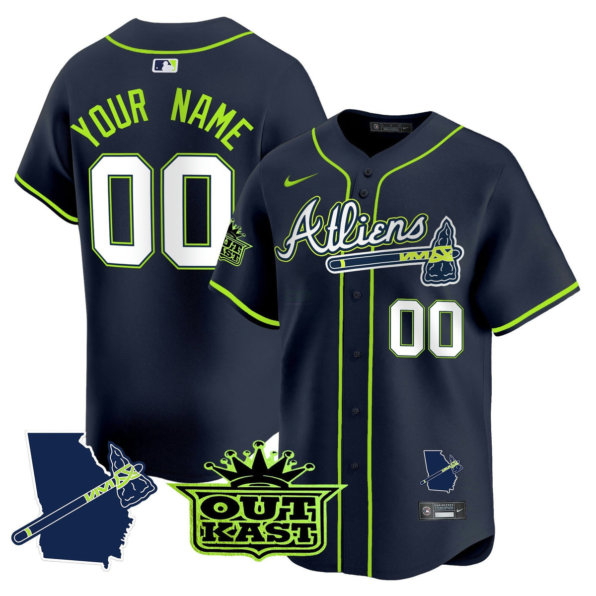 Camisa MLB Atlanta Atliens Vapor Premier Limited Jersey V2